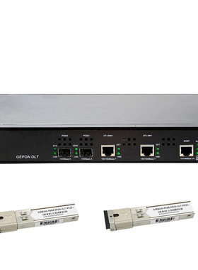 EPON OLT 2口迷你型CATV网管功能交换光纤猫ONU光猫带2个PON模块