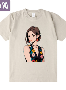 Beauty Women's T-Shirts Round Neck Cotton Basic Casual Tees