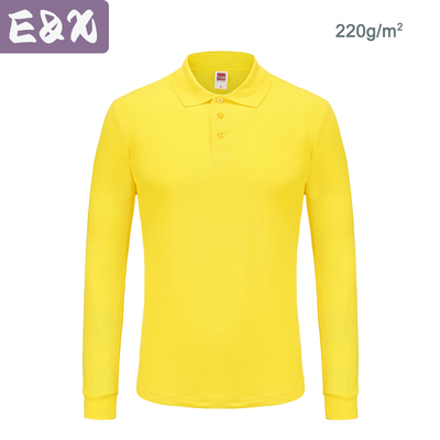 100% Cotton Polo Shirts For Women Long Sleeves Business Tees