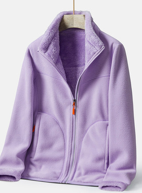 Fashion Women's Coats With Fleeces Winter Pop Zipper Clothes