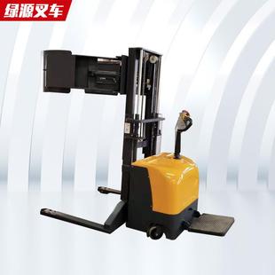 抱夹叉车有腿式 圆型抱夹电动堆高车液压油桶搬运车全电动抱夹叉车
