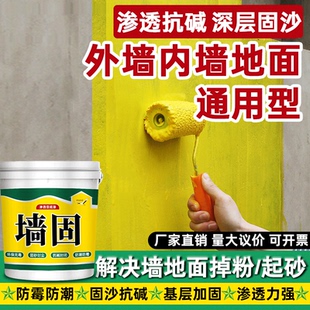墙固内墙加固剂界面剂水泥表面防潮防霉防返碱加固抗碱底漆渗透剂