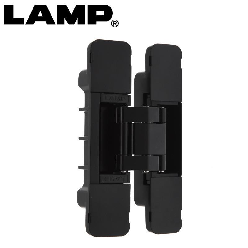 日本LA型M1P普蓝隐形门三维调铰链重合LAMP页隐可藏折叠暗藏HES3D