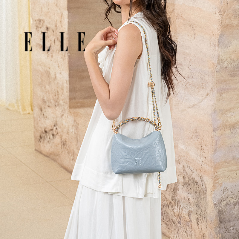 ELLE贵气手提包通勤单肩斜挎包图片