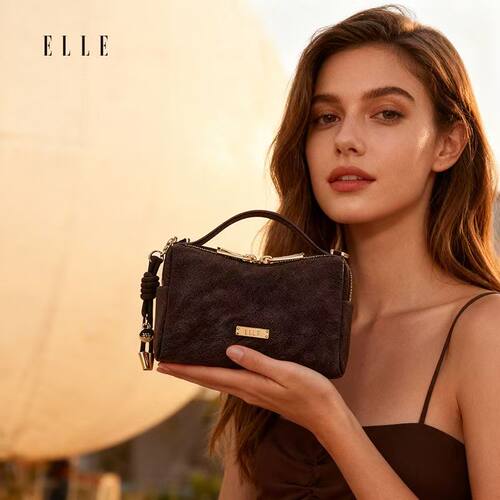 ELLE复古轻奢小众手提斜挎包