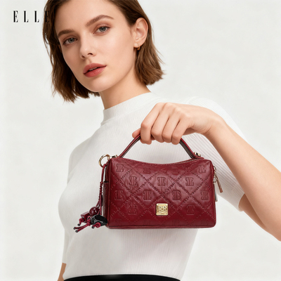 ELLE2025年新款女包菱格饭盒