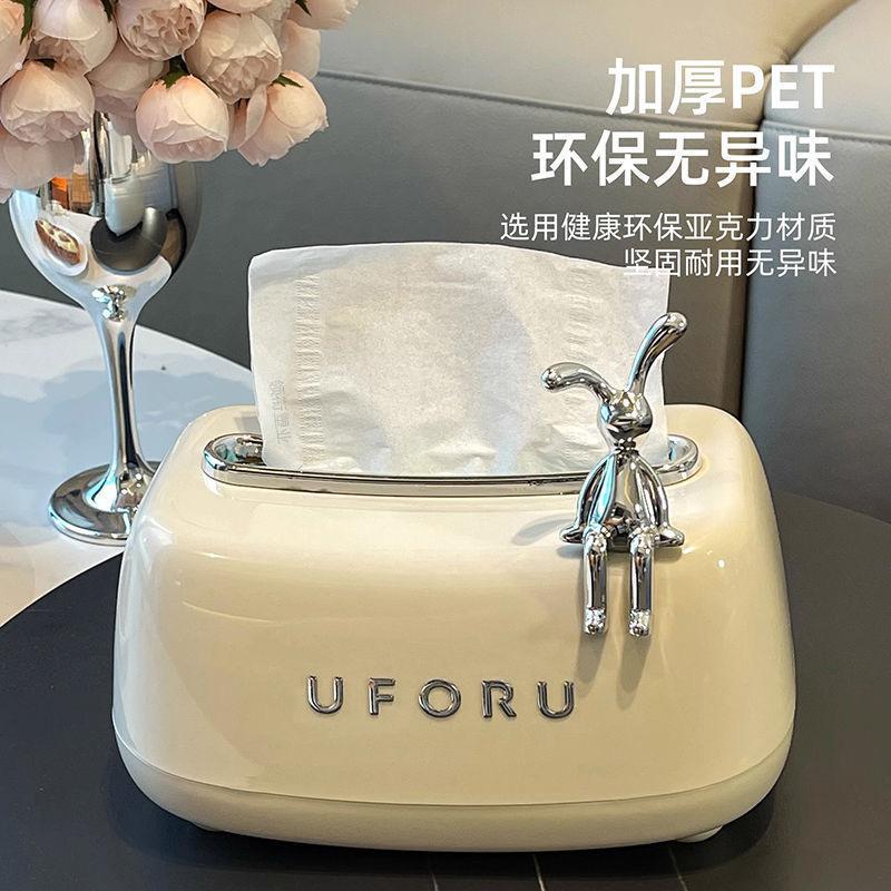 纸巾盒客厅高档轻奢抽纸盒家用茶几摆件创意纸抽盒车载车内高级感