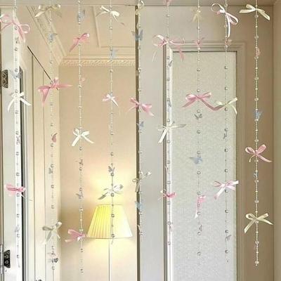 门帘女生卧室门帘隔断帘氛围感女生房间装饰好物租房改造神器梦幻