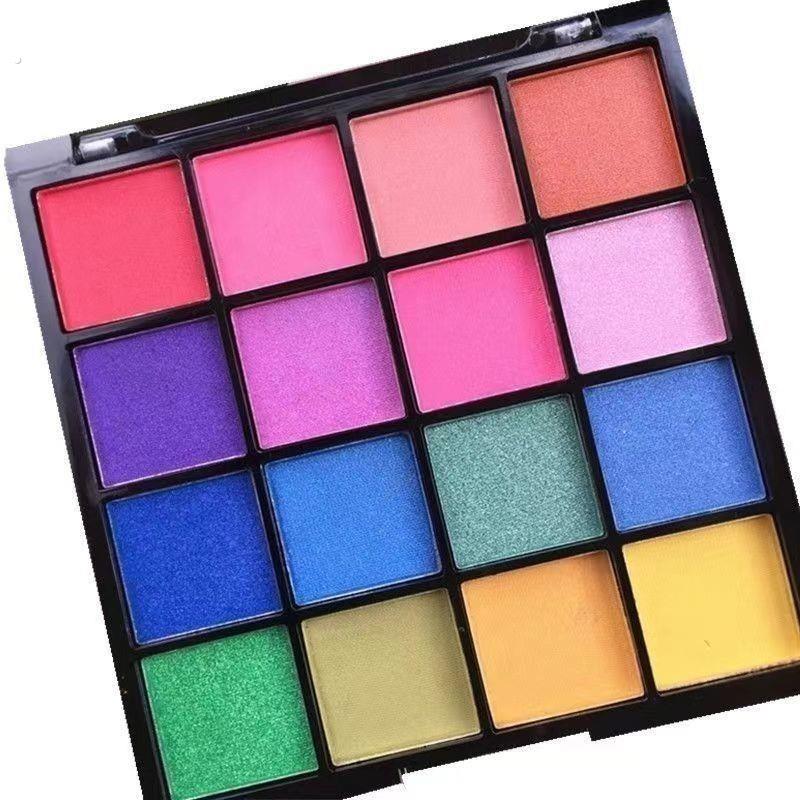 扭扭棒上色粉扭扭棒16色眼影盘彩色眼影化妆扭扭棒色盘炫彩散粉