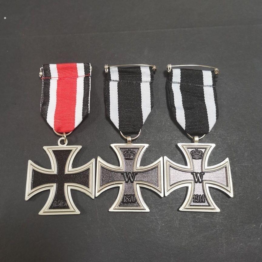 铁十字徽章橡树叶德国勋章原品覆刻普鲁勇气奖章欧美覆古胸针饰品
