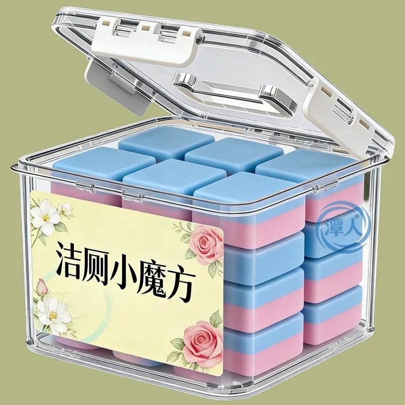 魔方香氛马桶洁厕块厕所清洁蓝泡泡马桶清洁剂卫生间强效除垢免洗
