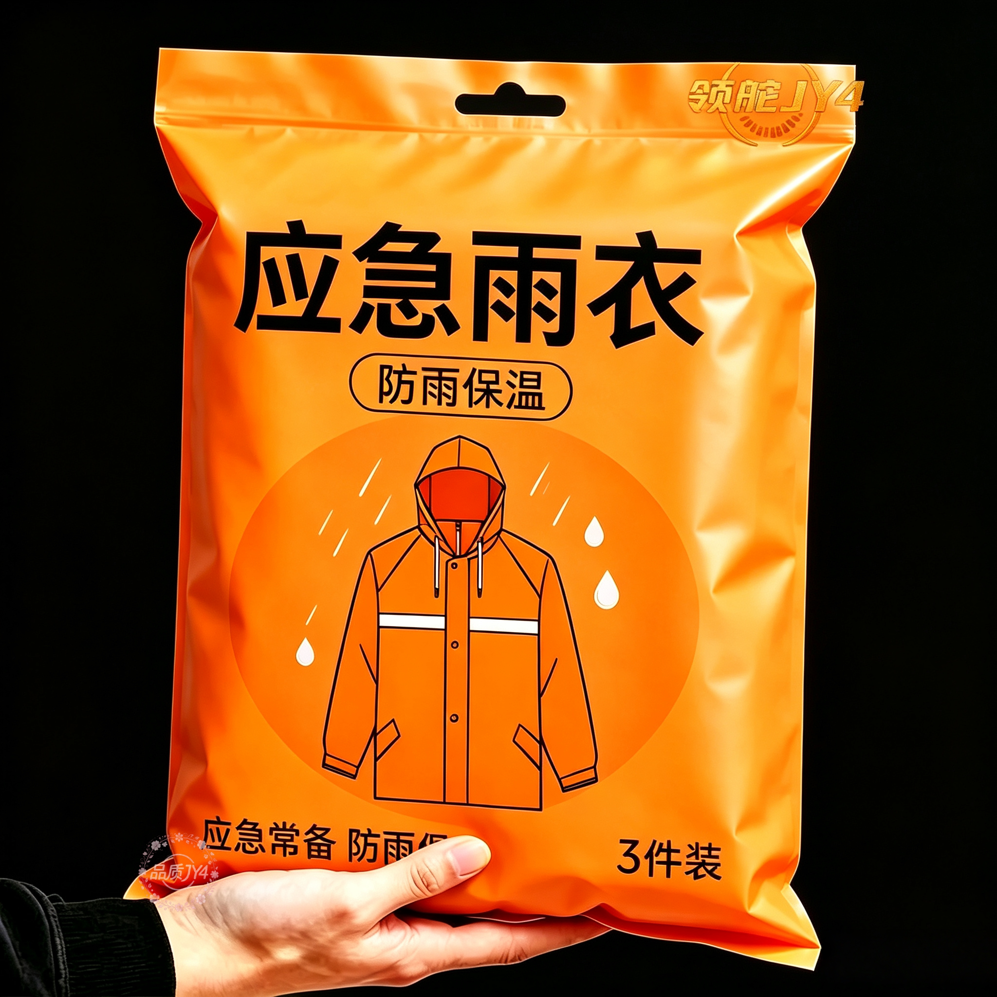 户外登山多功能应急雨衣防失温求救保温毯铝箔双色抗拉徒步雨衣