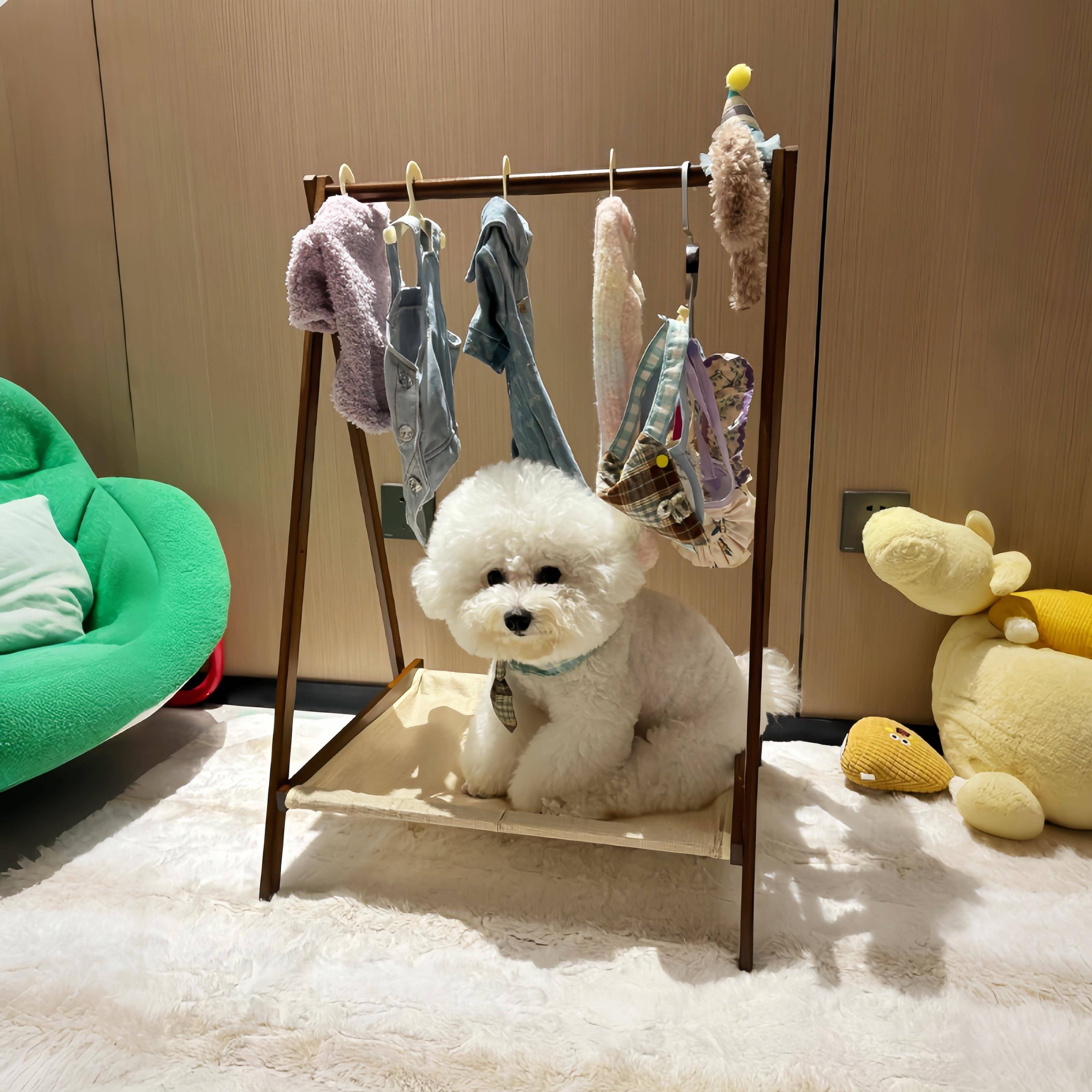 【毛孩子的衣帽间】宠物衣架落地狗狗衣架猫咪衣架衣服收纳架子