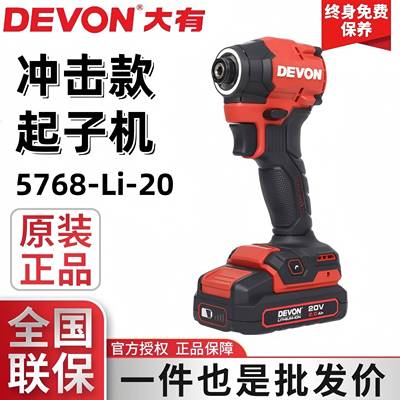 大有5768无刷冲击起子机充电式20V锂电电批电钻大扭力电动螺丝刀