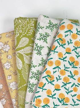 工田园小碎花印花i布棉麻布料桌58562布窗帘沙发清面料dy手布头仓