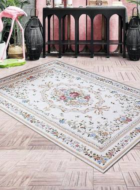 欧式地毯式复垫06992边古茶法几日式客厅田园卧室床毯美式地垫拍