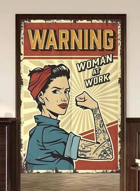 复家用卧帘室古免门隔07501断帘打孔厨房挂帘卫生间厕所遮挡帘客