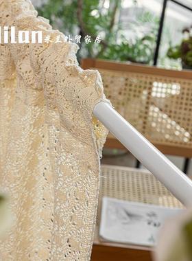 式乡村钩25682棉线半帘帘头穿针杆帘楣橱柜美帘文艺风小窗帘 定门