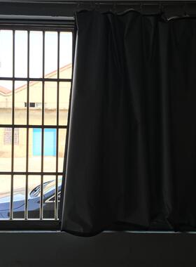 黑色实验光uv镀遮布料面料遮光51586窗银帘布料遮阳宿舍隔热防室