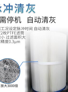 大功率风除量烤漆筒粉尘滤车间用集尘碳器设备钢不BEC锈钢工业尘