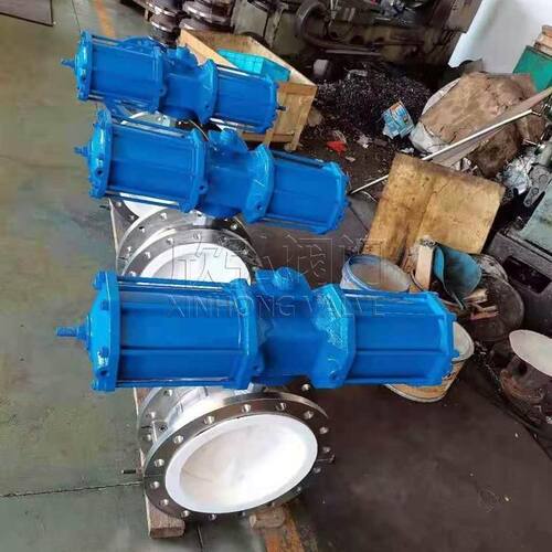 D341F46不锈钢衬氟蝶阀 耐酸性 化工 对夹 欣弘阀门