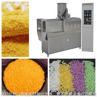 面包糠膨化机 大型膨化机 针状面包糠生产线 全自动雪花片生产线