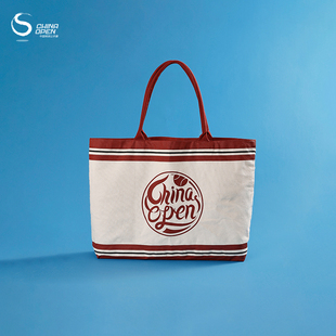 中国网球公开赛CHINA OPEN复古帆布袋包上班通勤大容量手提礼物