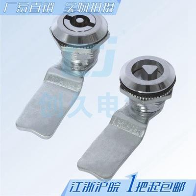 海坦MS705转舌三角锁芯一字锁不锈钢配电箱开关柜消防栓垃圾桶锁