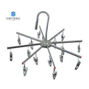 不锈钢八角架专用晾晒衣架折叠晒袜架防风16夹家用衣服晾衣架挂钩,收纳整理,金属衣架,淘宝优惠券,粉丝福利购,淘宝优惠卷