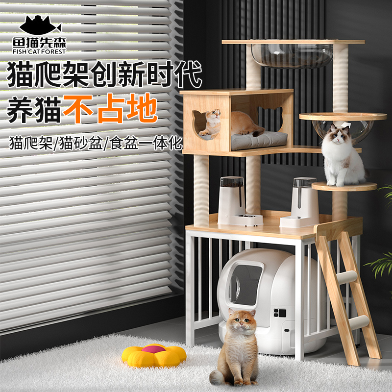 实木猫爬架