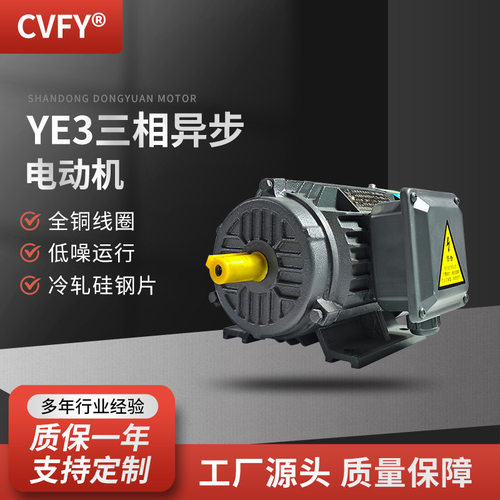 三相异步电动机 YE3-132S/M-8极交流电机 2.2/3KW 380V低速马达