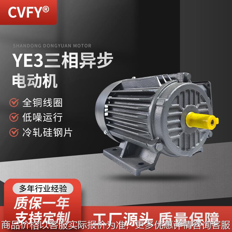 三相异步电动机 YE3-132S/M1/M2-6极电机 380V 3/4/5.5W交流马达