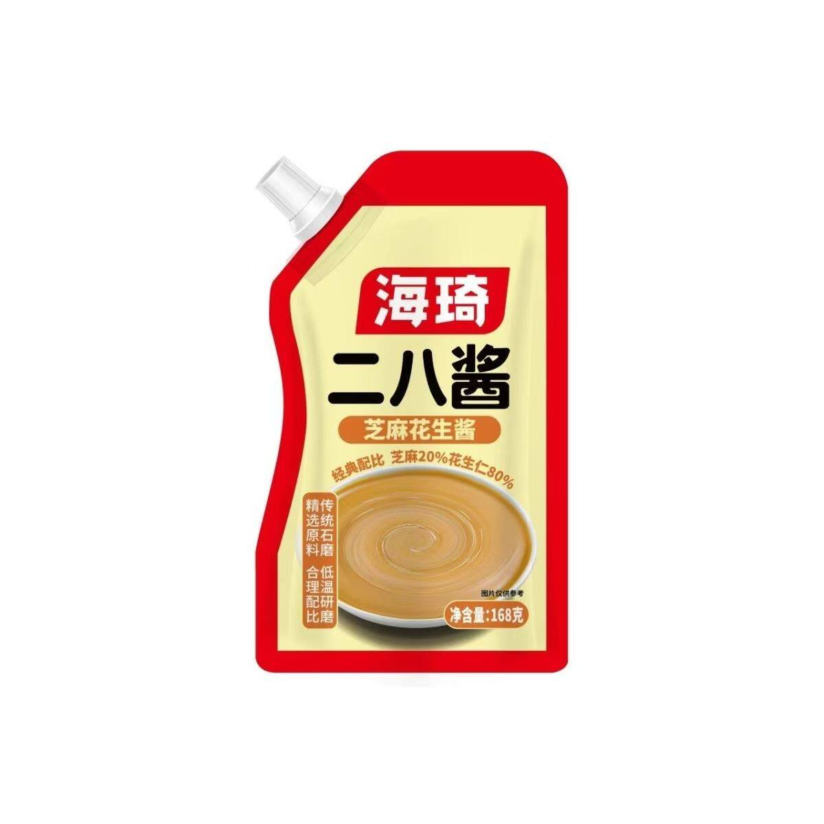 海琦王二八酱芝麻花生酱拌面拌饭酱料火锅蘸料调味酱料袋装168克