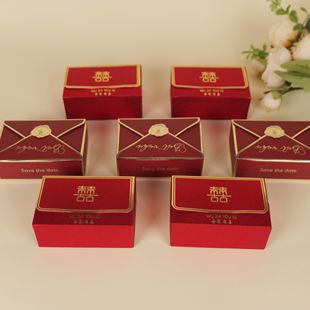 新款结婚喜糖ins糖盒糖果盒创意礼盒中式欧式婚礼信封伴手包装盒