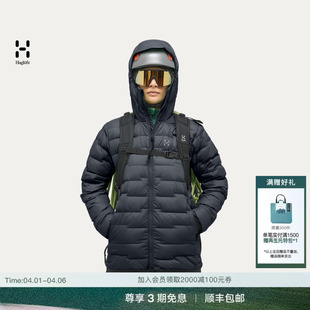 Down Hood户外保暖女子连帽排骨羽绒服 Flash HAGLOFS火柴棍ROC