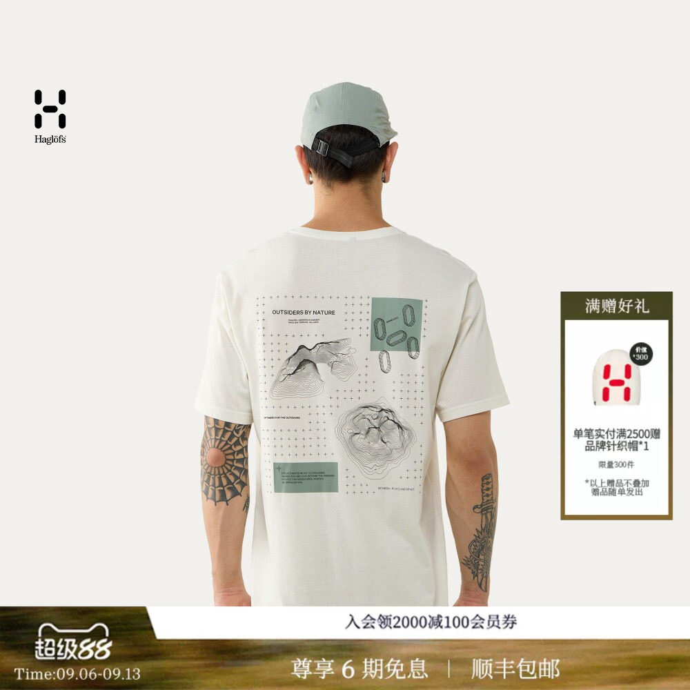 26新品 HAGLOFS火柴棍Outsiders Graphic Tee男子户外短袖T恤图片