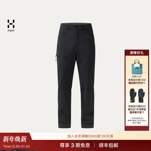 长裤 Pant男子户外徒步保暖抓绒软壳裤 Flex Haglöfs火柴棍Warm