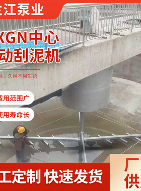 中心传动刮泥机二沉淀浓缩机垂架式刮吸泥机污水处理设备吸泥机