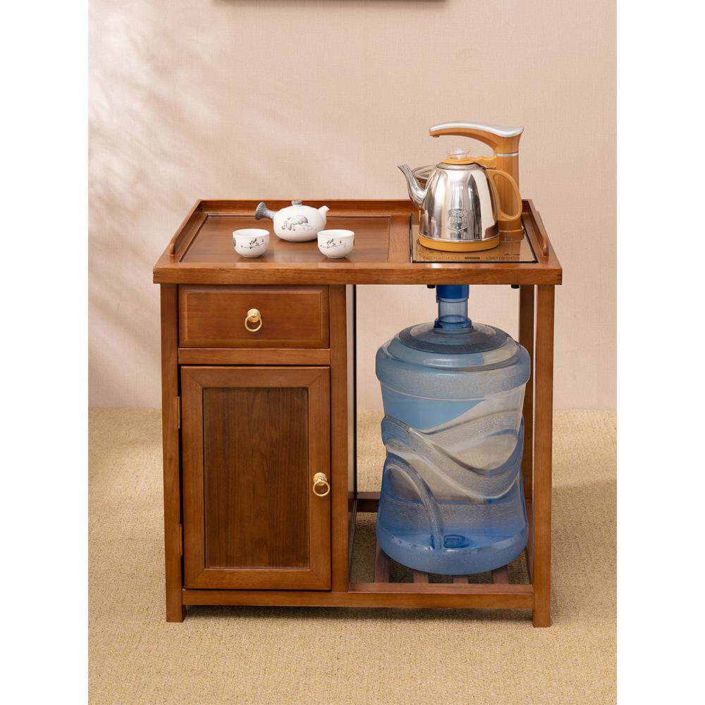 实木茶水柜多功能整装烧水壶一体靠墙客厅边几茶桌茶台侧边茶边柜