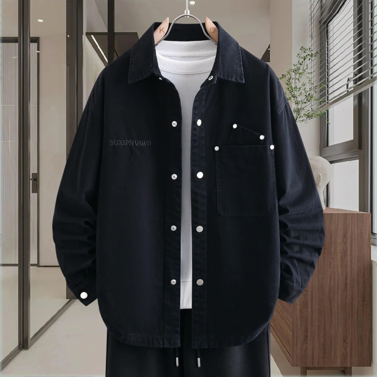 飞仔男装服饰青少年宽松衬衫外套