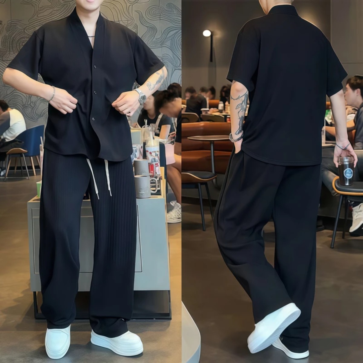 风尚潮男衣阁时尚套装潮流两件套