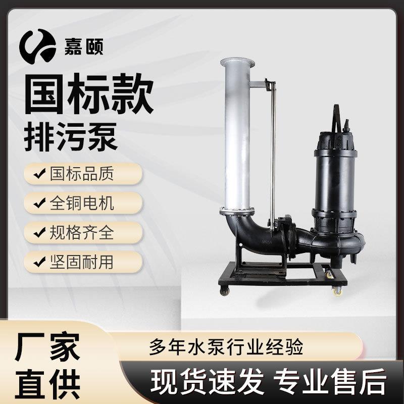 排污泵160KW4-6级污水提升器滑轨式地下室泵站集水坑耐用水泵