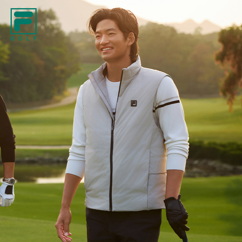 FILA斐乐男士高尔夫羽绒马甲