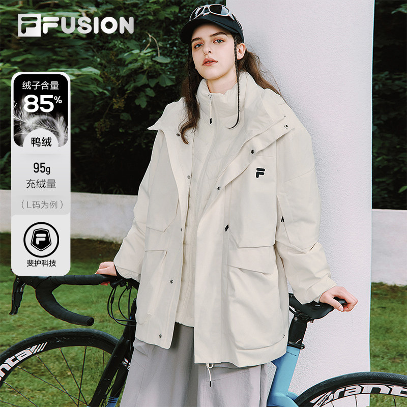 FILAFUSION斐乐羽绒服两件套