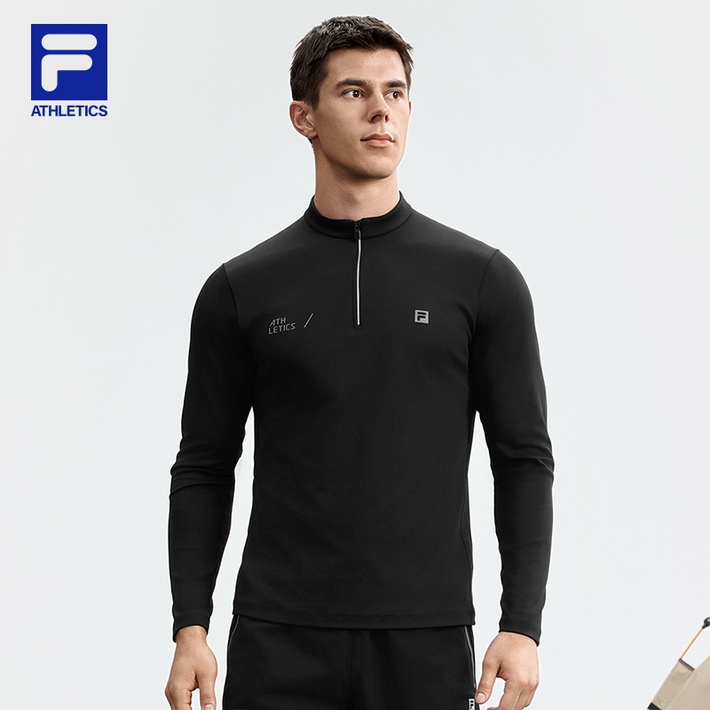 FILA斐乐男子半拉链长袖上衣