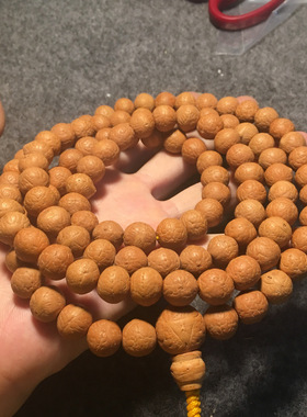 精品尼泊尔小凤眼菩提108颗 佛珠手链 原桩凤眼菩提11mm