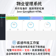 物业管理系统 springBoot+Html计算机项目设计源代码送技术文档