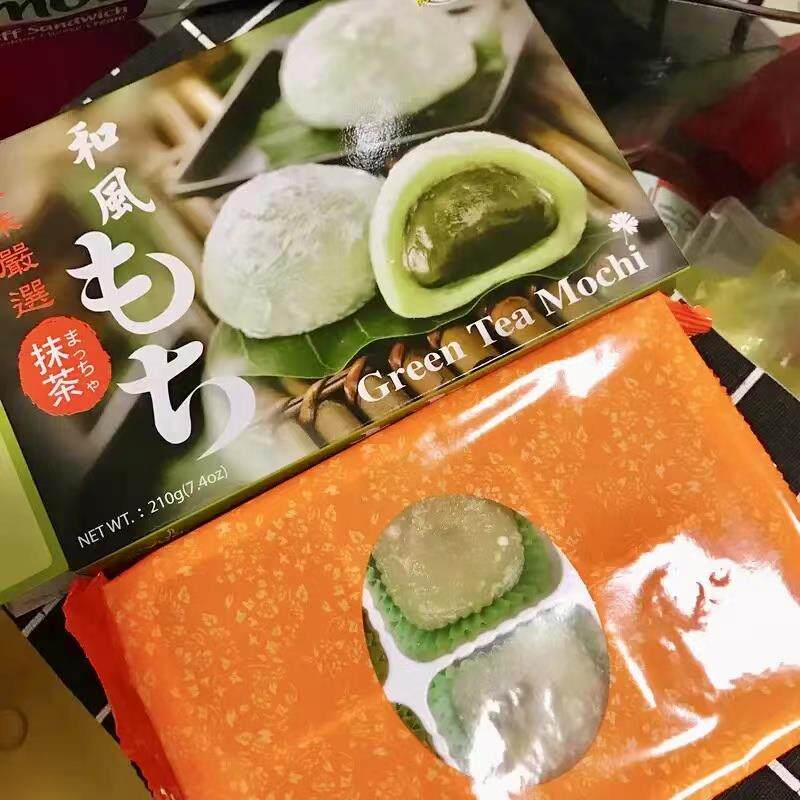 新日期中国台湾皇族和风麻薯抹茶味传统糕点零食追剧小点心手工糯