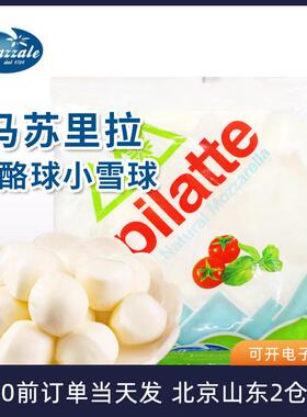 柏札莱马苏里拉奶酪球15个 小雪球非水牛干酪芝士拉丝即食碎原制