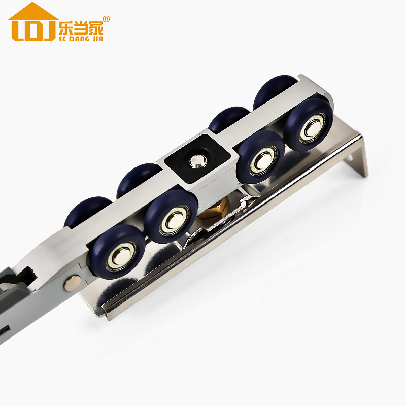 缓冲吊轮移门导轨推拉门滑轮吊门轨道吊轨滑轮轨道全套阻尼器配件